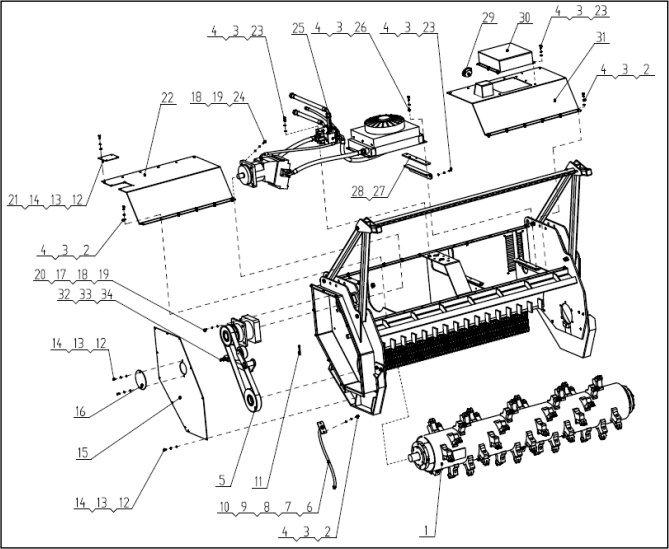 mulcher heads